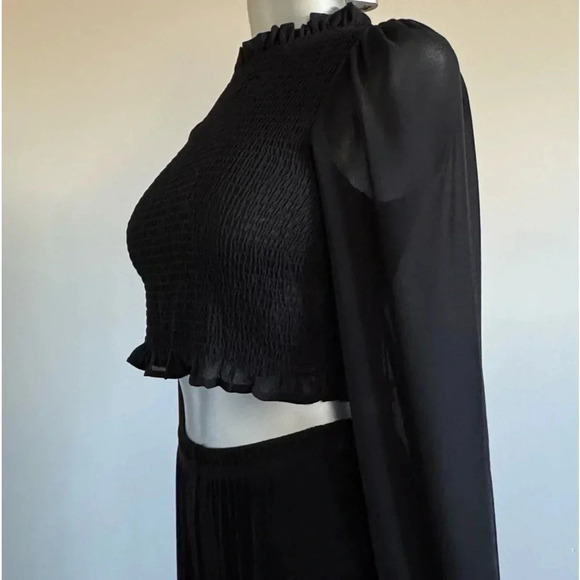 ✅Crop Stretchy Ruffled Top - Picture 6 of 13